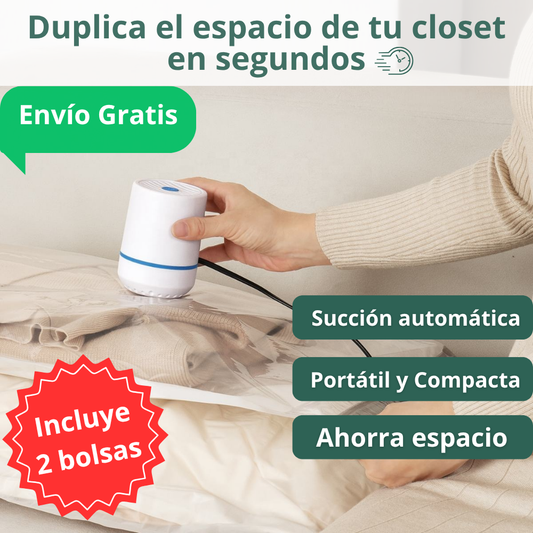 Pack Bomba Automática Sellado Vacío + 2 Bolsas