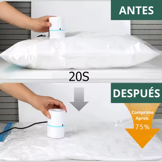 Pack Bomba Automática Sellado Vacío + 2 Bolsas