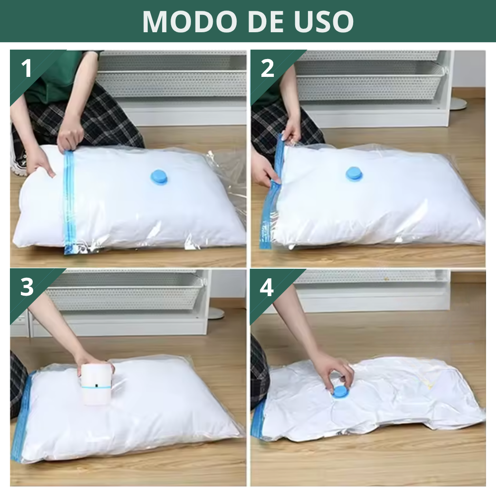 Pack Bomba Automática Sellado Vacío + 2 Bolsas