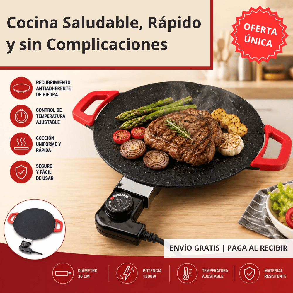 PiedraGrill - Plancha Eléctrica de Piedra