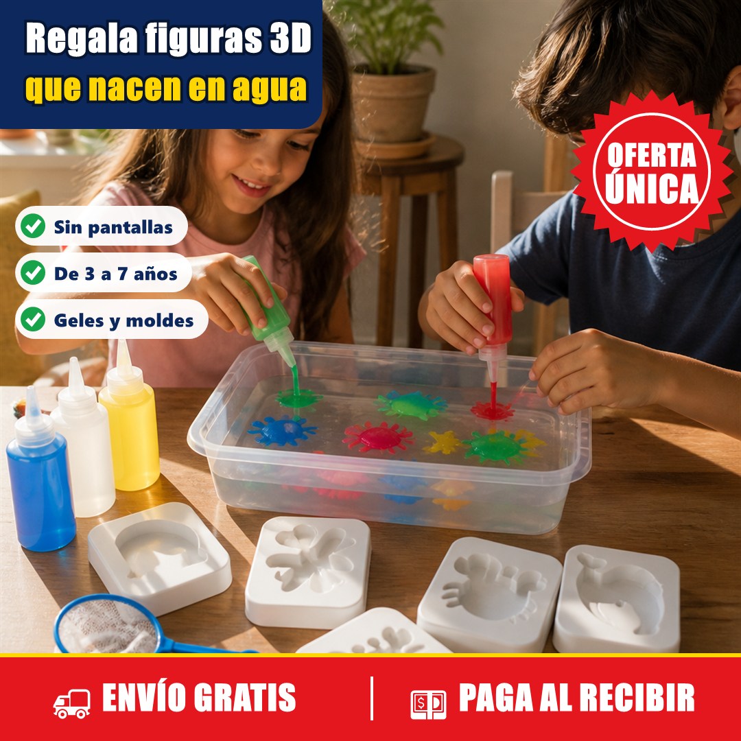 MagiAgua - Kit de Figuras 3D de Gel en Agua