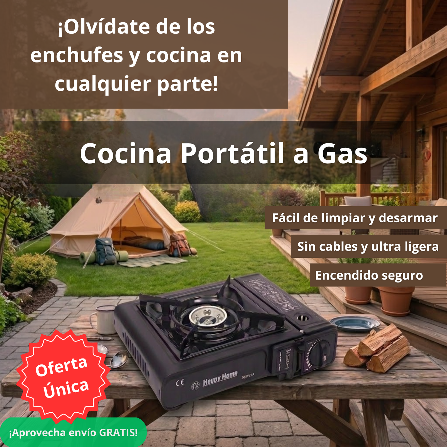 Cocina Portátil A Gas