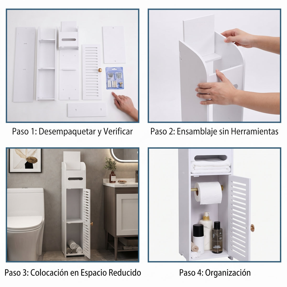 BañoEficiente - Organizador de Baño Multifuncional