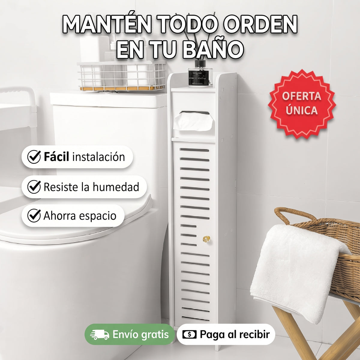 BañoEficiente - Organizador de Baño Multifuncional