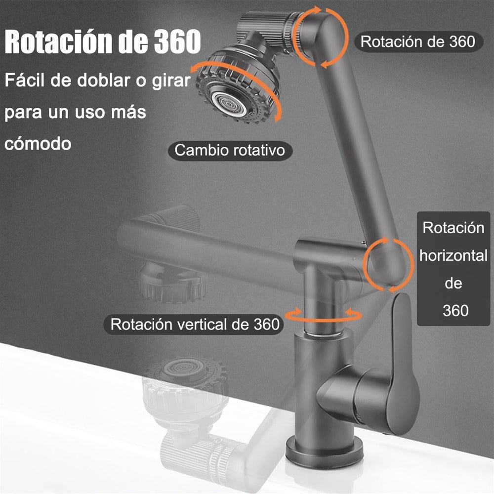AquaGiro Pro - Grifo con Brazo Giratorio Universal