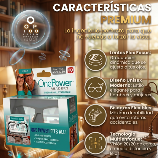 Lentes de Lectura Auto Ajustable 2x1