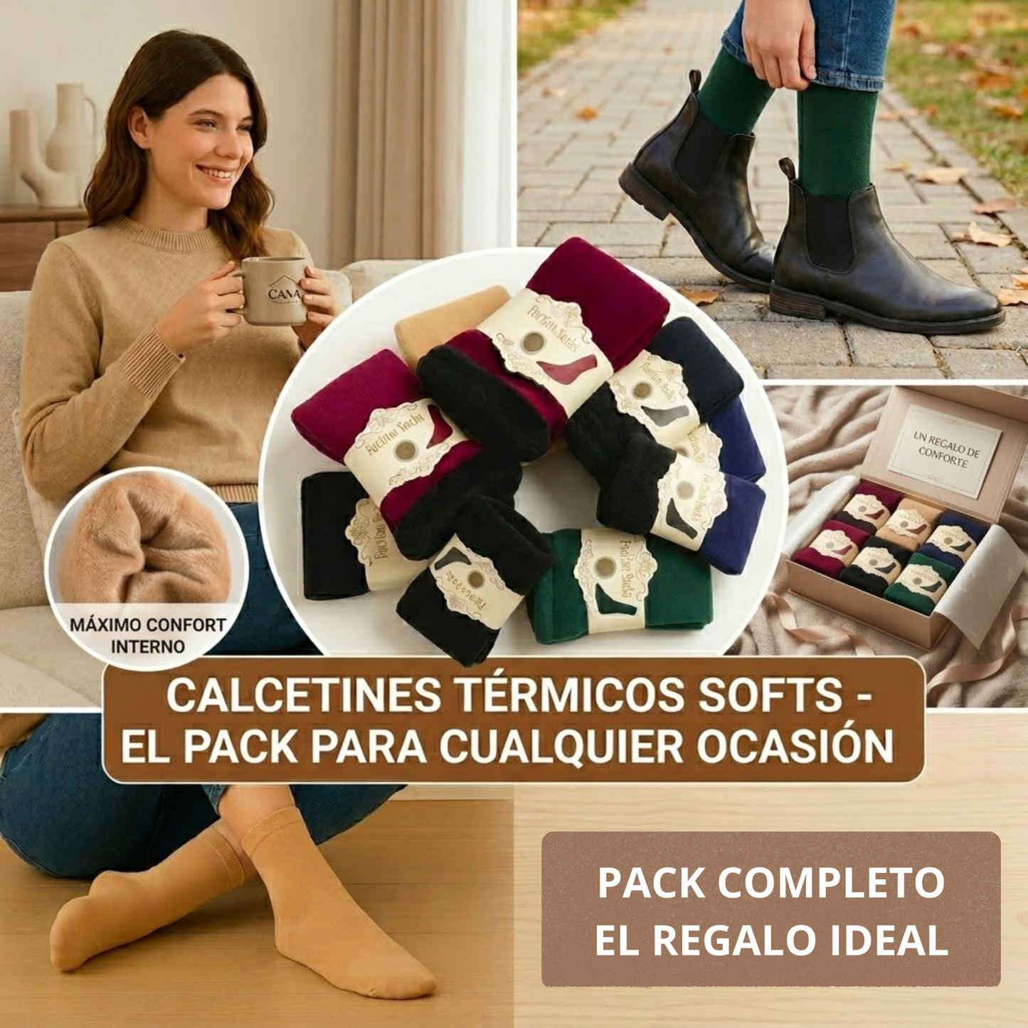 Calcetines Térmicos para Invierno - Pack 12
